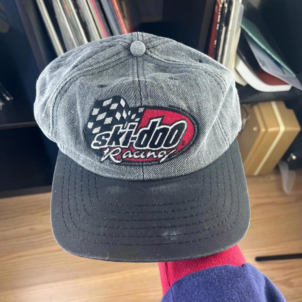 Vintage 90s Ski Doo Racing Snapback Hat